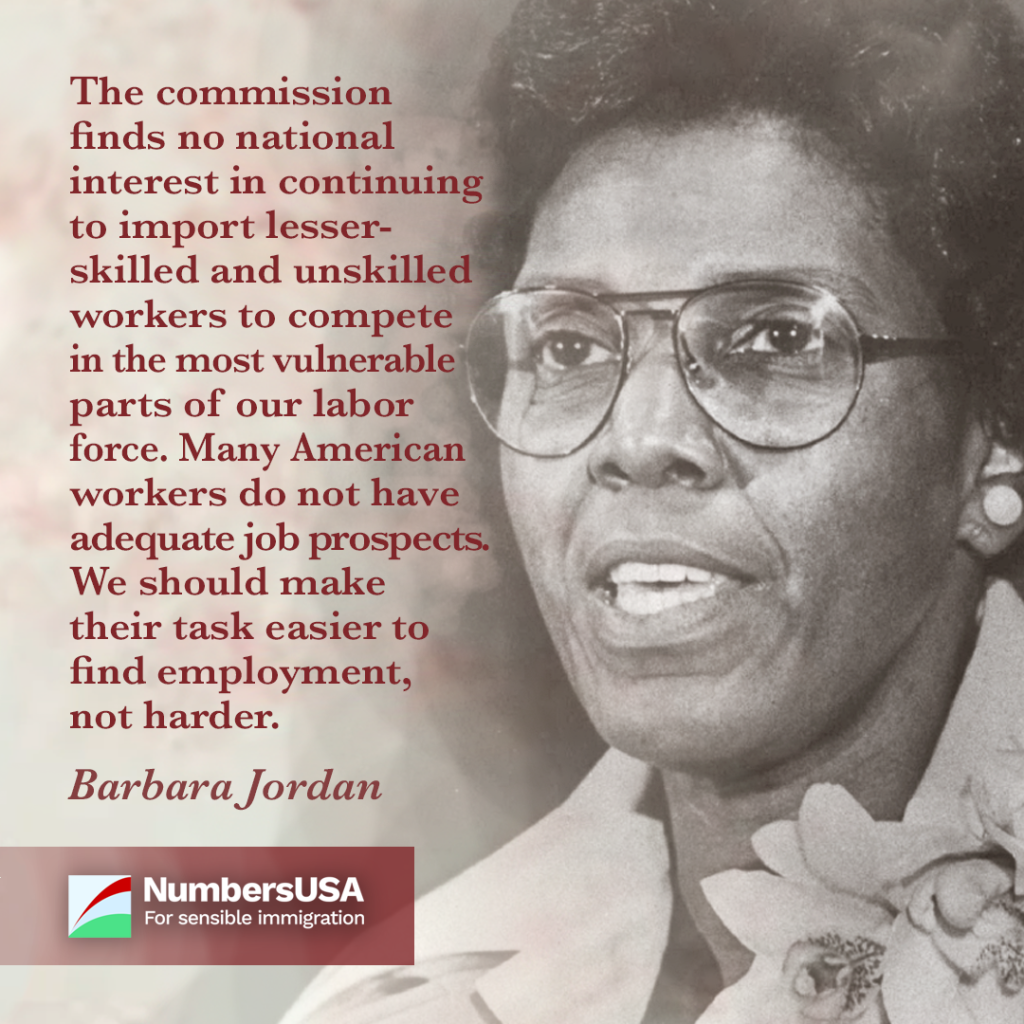 Jordan: "Many American workers do not have adequate job prospects. We should make their task easier to find employment, not harder."